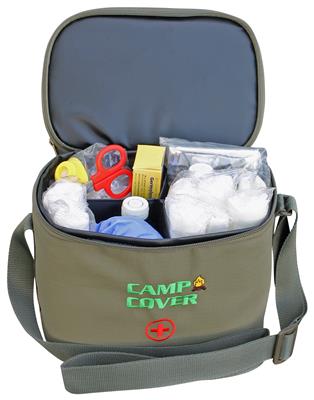 Camp Cover Tasche mit Erste Hilfe Set, Khaki
