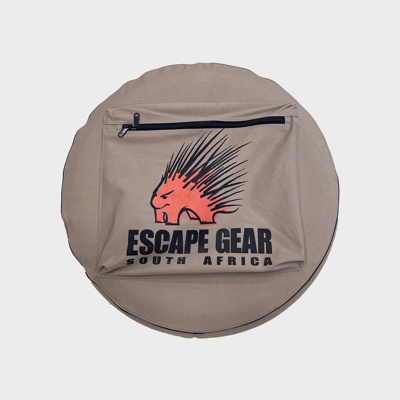 Escape Gear Reserveradabdeckung 33" Reserveradtasche Khaki mit Stautasche Khaki